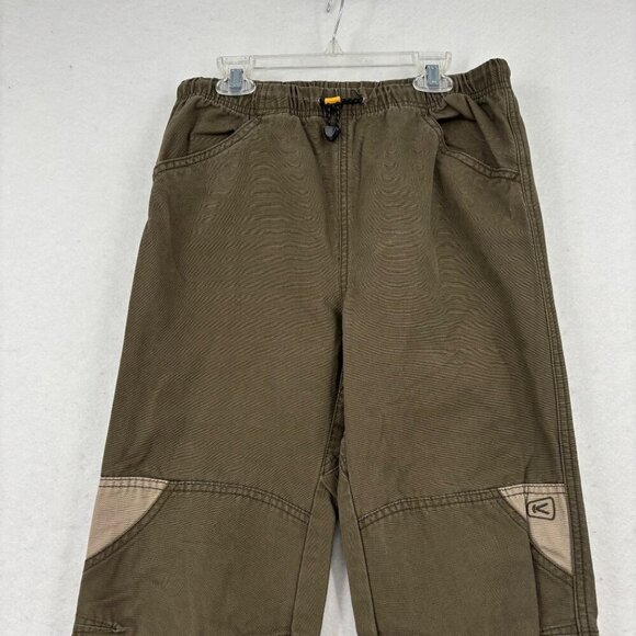 Keen Pull On Pants Boys XL Olive Green Reinforced Knees Elastic Waist Cotton - Picture 2 of 12